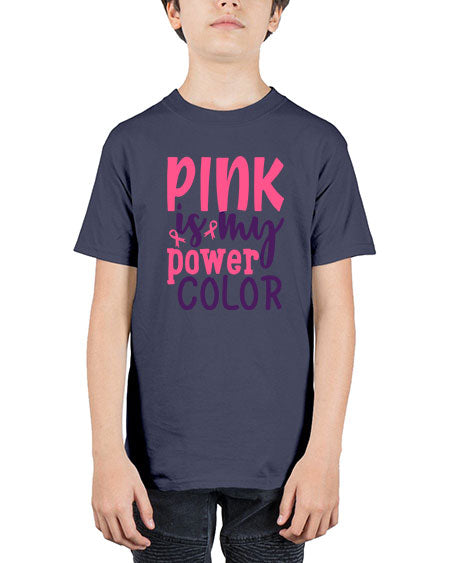 pink is my power color Style 5# - breast cancer - Youth Tee Unisex