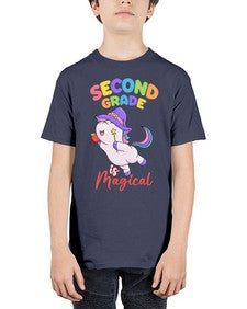 second Grade is Magical Unicorn 821# - second grade - Youth Tee Unisex