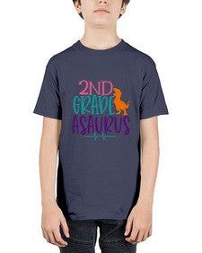 second grade asaurus 808# - second grade - Youth Tee Unisex