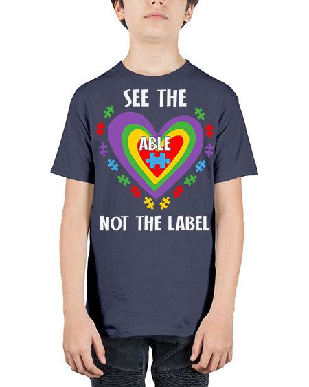 see the able not the 115# - autism - Youth Tee Unisex