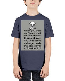 skull 1047# - skull and bones - Youth Tee Unisex