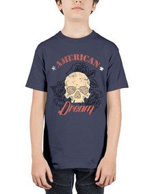 skullrose 1070# - skull and bones - Youth Tee Unisex
