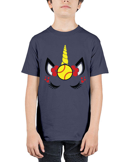 softball unicorn 397# - softball - Youth Tee Unisex