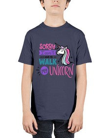 sorry i cant i have to walk my unicorn 407# - unicorn - Youth Tee Unisex