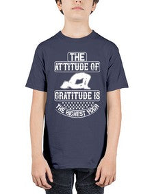 the attitude of gratitude is the highest yoga  544# - yoga - Youth Tee Unisex