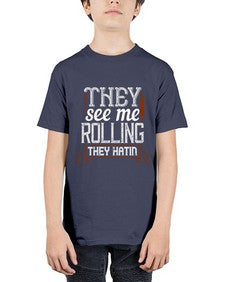 they see me rolling they hatin 427# - cooking - Youth Tee Unisex