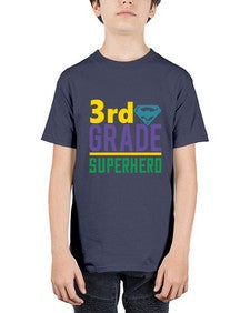third Grade Superhero 976# - third grade - Youth Tee Unisex