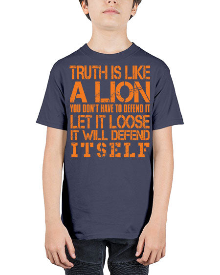 truth is like a lion - lion - Youth Tee Unisex