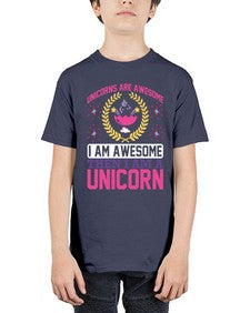 unicorns are awesome i am awesome then i am a unicorn 518# - unicorn - Youth Tee Unisex