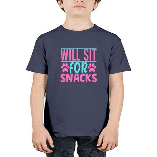 will sit for snacks Style 57# - dogs - Youth Tee Unisex