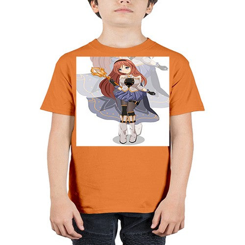 A beautiful girl with magic wand game 23# - anime - Youth Tee Unisex