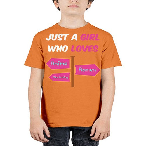 AGirl Who Love Anime Ramen Anime 189# - anime - Youth Tee Unisex