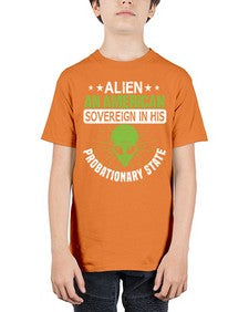 Alien an american sovergeign in his probationary state 14# - ufo - Youth Tee Unisex