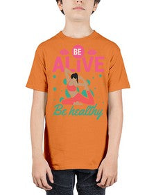 Be Alive be Healthy 112# - yoga - Youth Tee Unisex