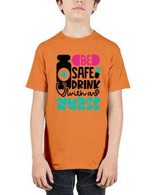 Be Safe Drink With An Nurse Style Style 602# - nurse - Youth Tee Unisex