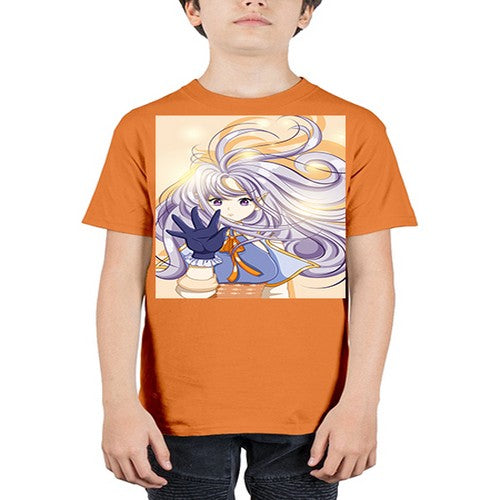 Beautiful and cute fairy with long purple hair 68# - anime - Youth Tee Unisex