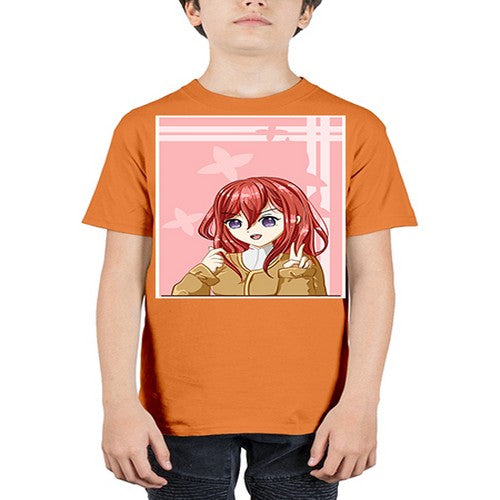 Beautiful and pretty little girl red long hair with 106# - anime - Youth Tee Unisex