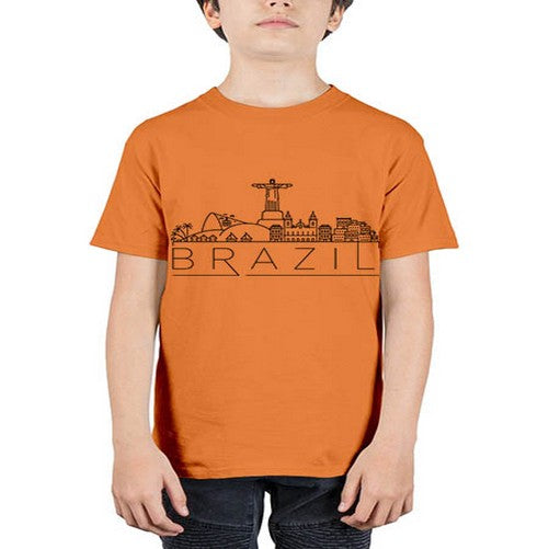 Brazil Minimal Skyline 489# - cities - Youth Tee Unisex