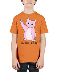 Busy Doing Nothing - cats - Youth Tee Unisex