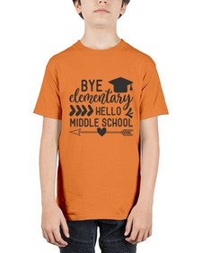 Bye elementary hello middle school 31# - eighth grade - Youth Tee Unisex