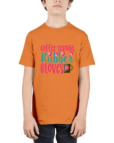 Coffee Scrubs Rubber Gloves Style 668# - nurse - Youth Tee Unisex