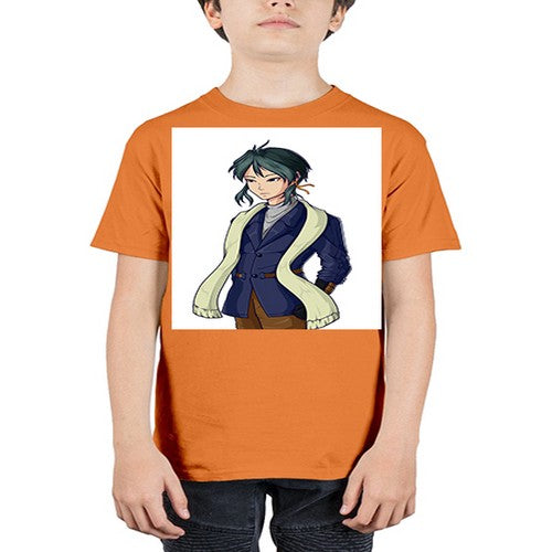 Cool man wearing shawl 59# - anime - Youth Tee Unisex