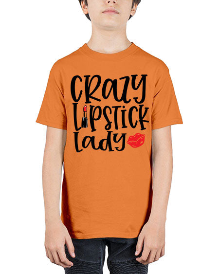 Crazy Lipstick Lady Style 240# - beauty - fashion - Youth Tee Unisex