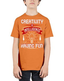 Creativity Is Intelligence Having Fun Style 49# - motivation - Youth Tee Unisex