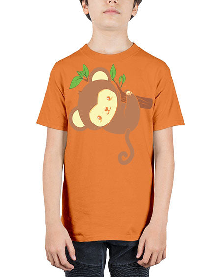 Cute Monkey Hanging on Tree 4# - monkey - Youth Tee Unisex