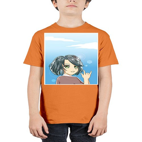 Cute and beautiful little girl with metal hand 151# - anime - Youth Tee Unisex