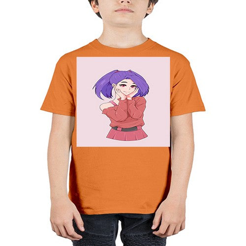 Cute girl with cute pose 138# - anime - Youth Tee Unisex