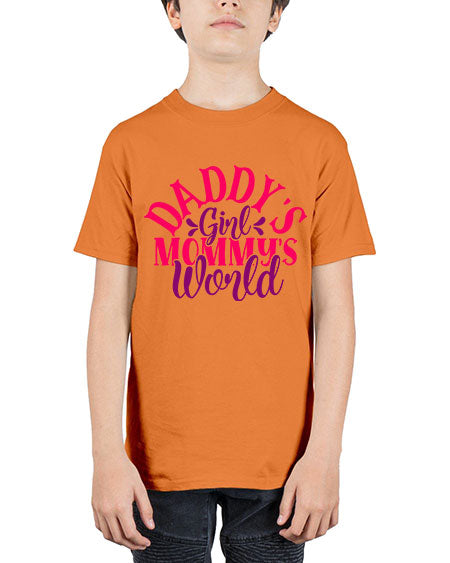 Daddys Girl Mommys World Style 68# - baby - Youth Tee Unisex