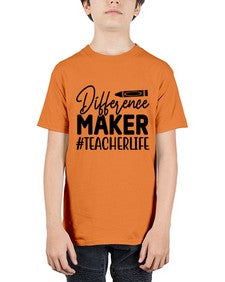 Difference Maker TeacherLife 712# - teacher - Youth Tee Unisex