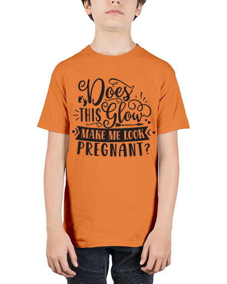 Does this glow make me look pregnant 302# - pregnancy - Youth Tee Unisex