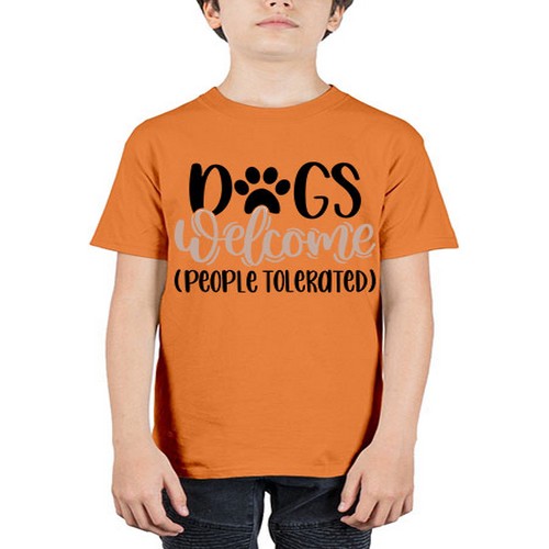 Dogs Welcome Style 21# - dogs - Youth Tee Unisex