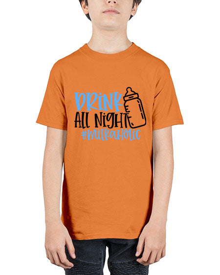 Drink All Night Milkaholic Style 304# - baby - Youth Tee Unisex