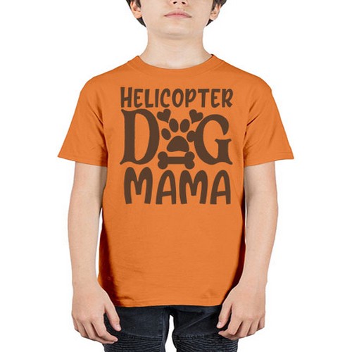 Helicopter Dog Mama Style 87# - dogs - Youth Tee Unisex
