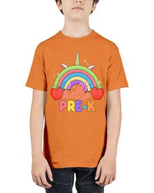 Hello PreK Unicorn Rainbow 312# - prek headstart - Youth Tee Unisex