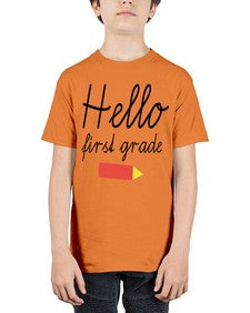 Hello first grade 274# - first grade - Youth Tee Unisex