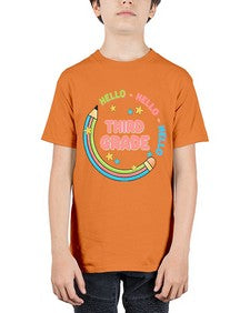 Hello third Grade Pencil 346# - third grade - Youth Tee Unisex