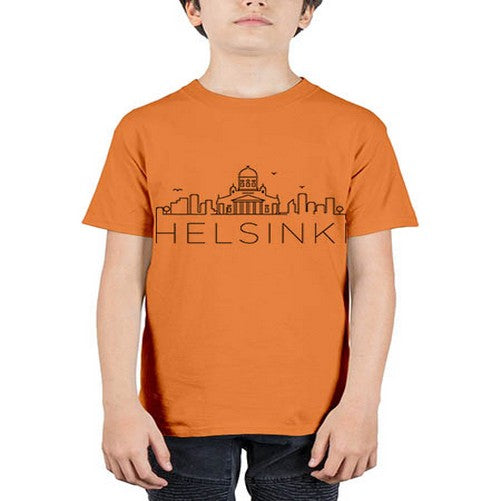 Helsinki Minimal Skyline 834# - cities - Youth Tee Unisex