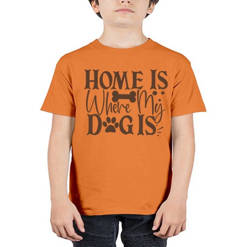 Home Is Where My Dog Is Style 86# - dogs - Youth Tee Unisex