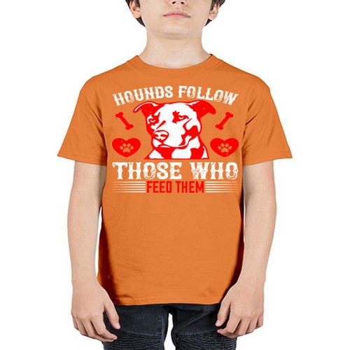Hounds follow those who feed them Style 196# - dogs - Youth Tee Unisex