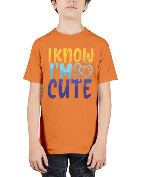 I Know Im Cute Style 100# - baby - Youth Tee Unisex