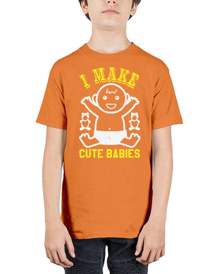 I make cute babies Style 107# - baby shower - Youth Tee Unisex