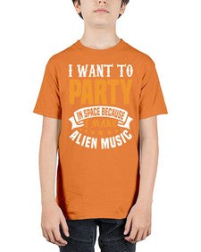 I want to pary in space 21# - ufo - Youth Tee Unisex
