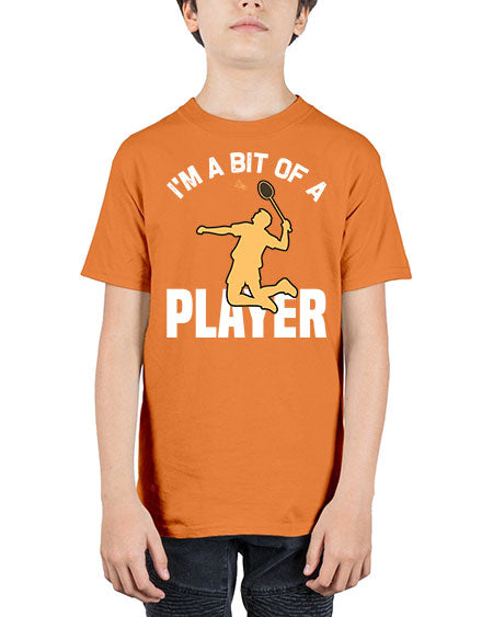 Im a bit 1071# - badminton - Youth Tee Unisex