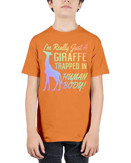 Im really just a giraffee trapped in human body - giraffee - Youth Tee Unisex
