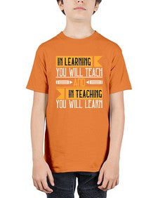In learning you will teach and in teaching you will learn Style 988# - teacher - Youth Tee Unisex