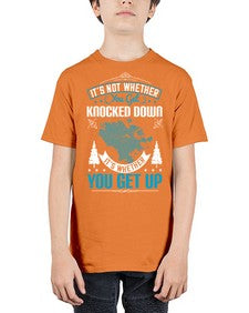 It’s Not Whether You Get Knocked Down It’s Whether You Get Up Style 32# - motivation - Youth Tee Unisex